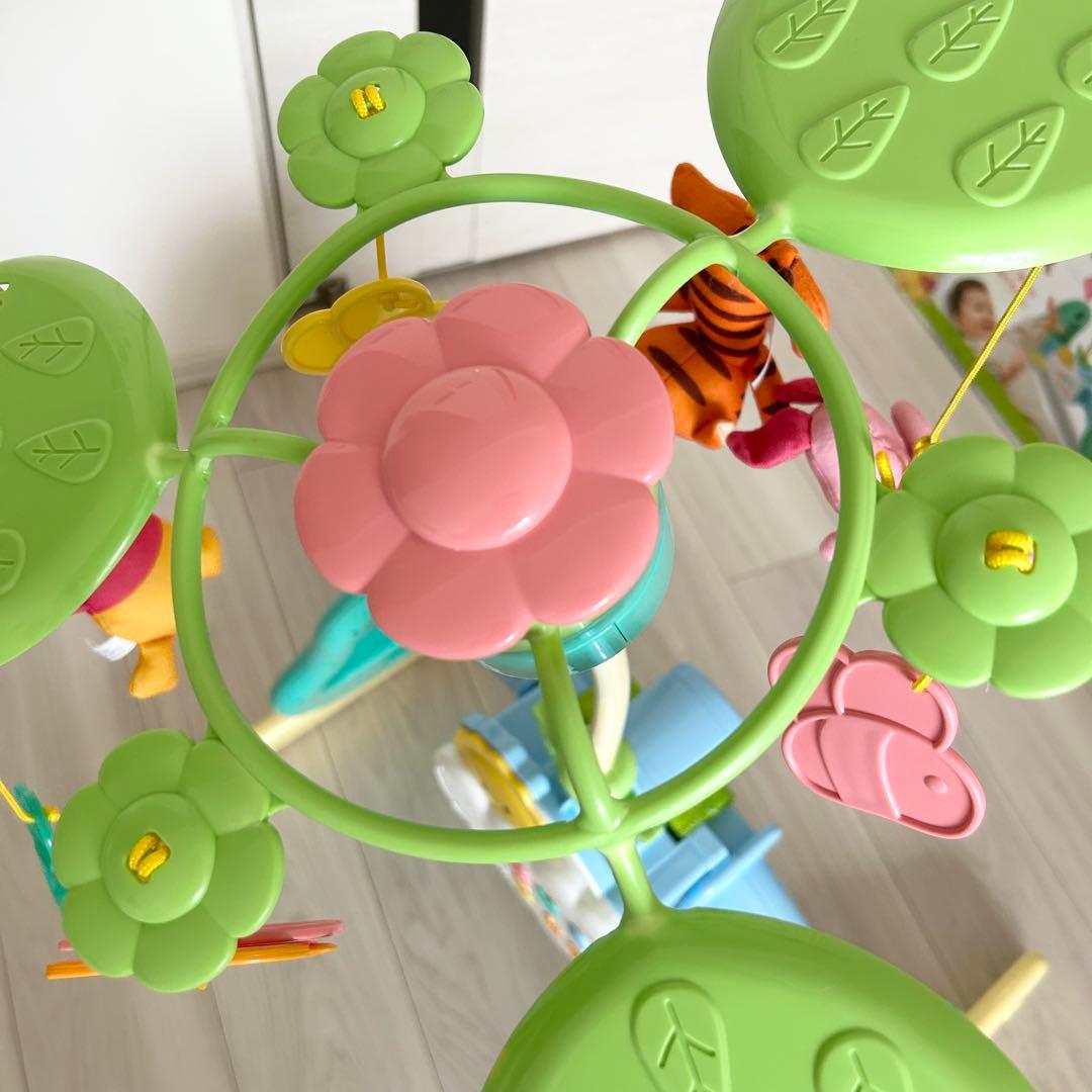 【美品】くまのプーさん えらべる回転 6WAY ジムにへんしんメリー