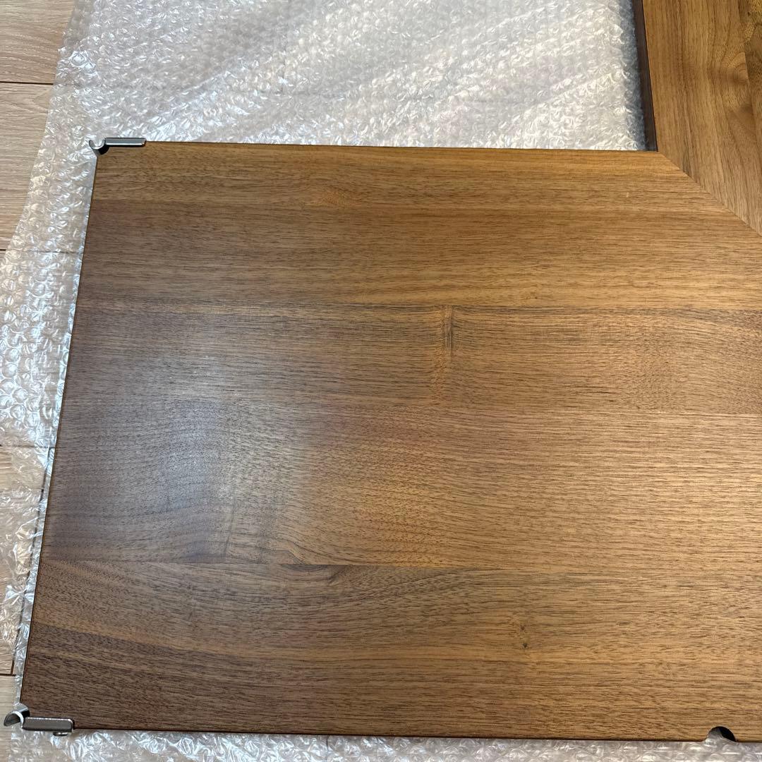 無印良品ステンレスユニットシェルフ・追加棚・コーナータイプ／WN材 幅８４ｃｍ