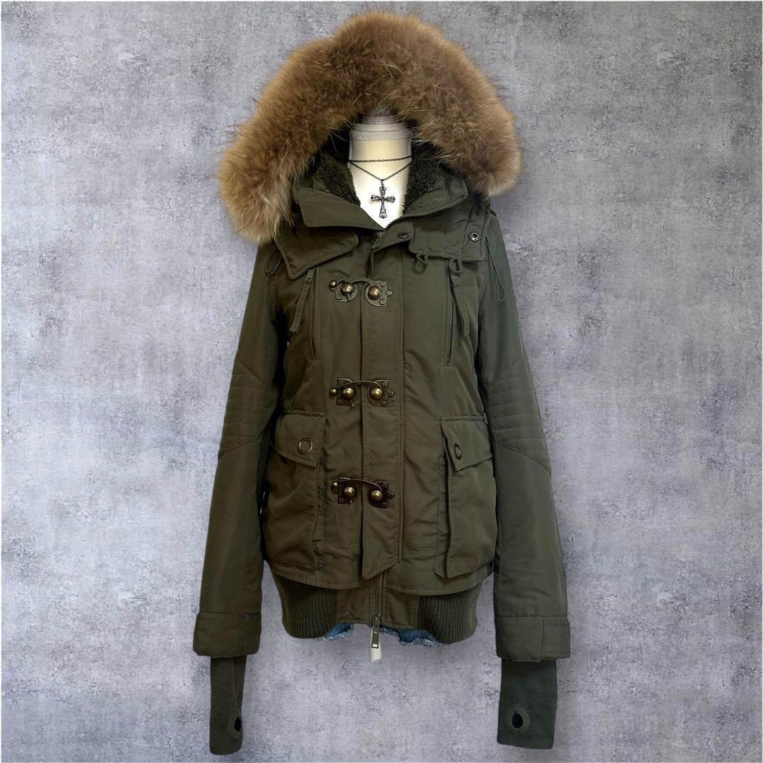 【美品】　SLY y2k ミリタリー　モッズコート　ファー　 N-3Bアーカイブ