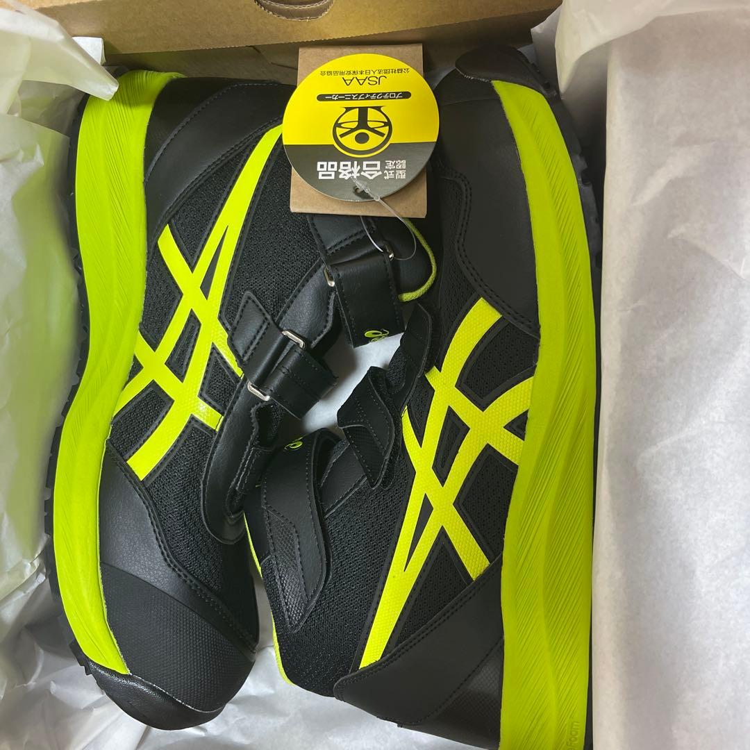 ASICS 安全靴 28.0cm ブラック/イエロー