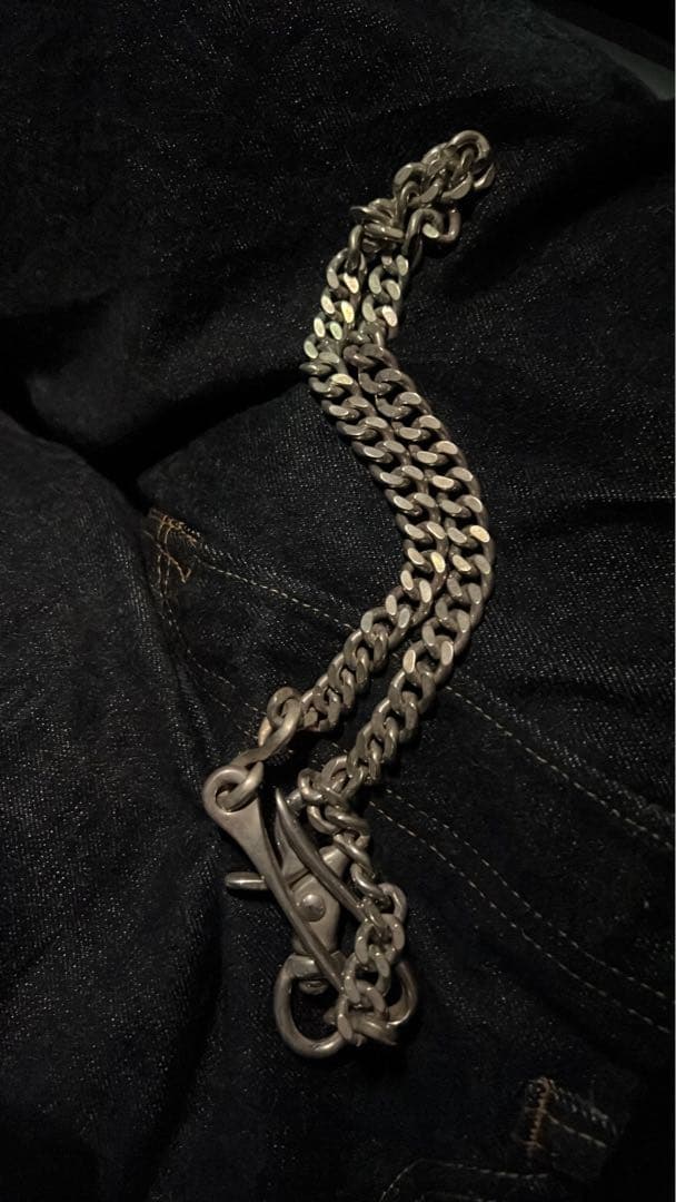 ウォレットチェーン　シルバー925コーティング