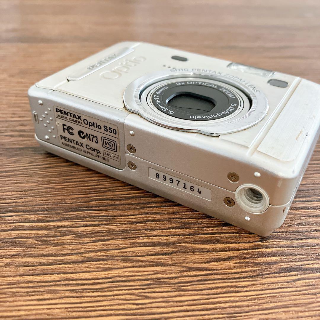 PENTAX Optio S50 デジカメ　動作確認済　単三電池　スマホ転送