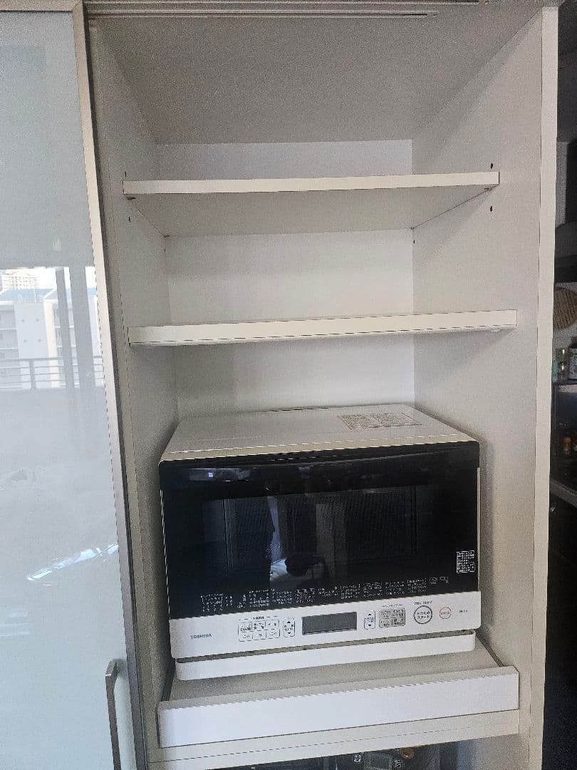 大川家具 122cm幅 おしゃれなダイニングボード 食器棚　キッチンボード