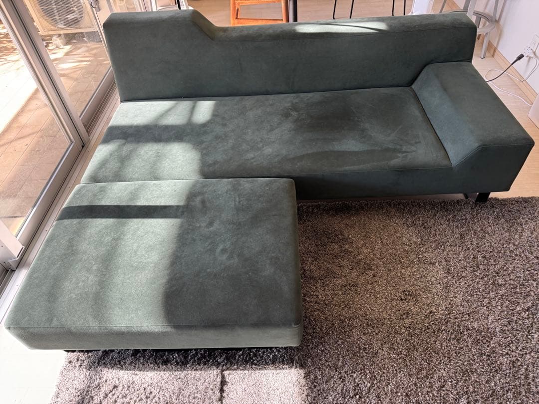 餡子　 フランネルネルソファ シエスタ 2.5人掛け&オットマン