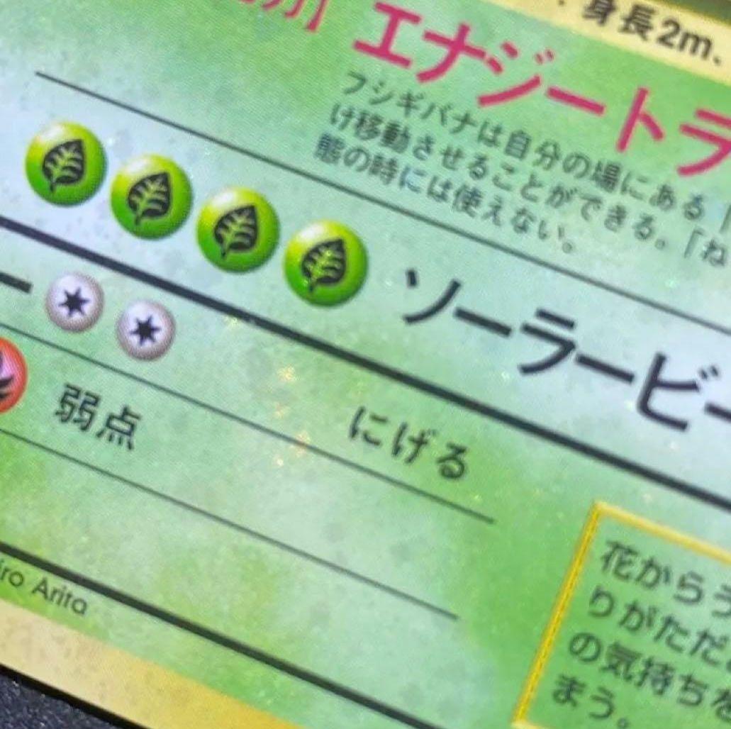 【ars8】フシギバナ　旧裏　全面ホロ　渦巻き　十字　モンボ