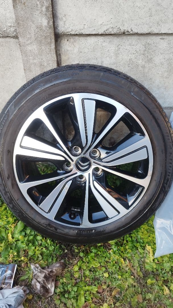 シトロエン グランドC4ピカソ純正ホイール17㌅+ブリヂストン夏タイヤ6~7分山