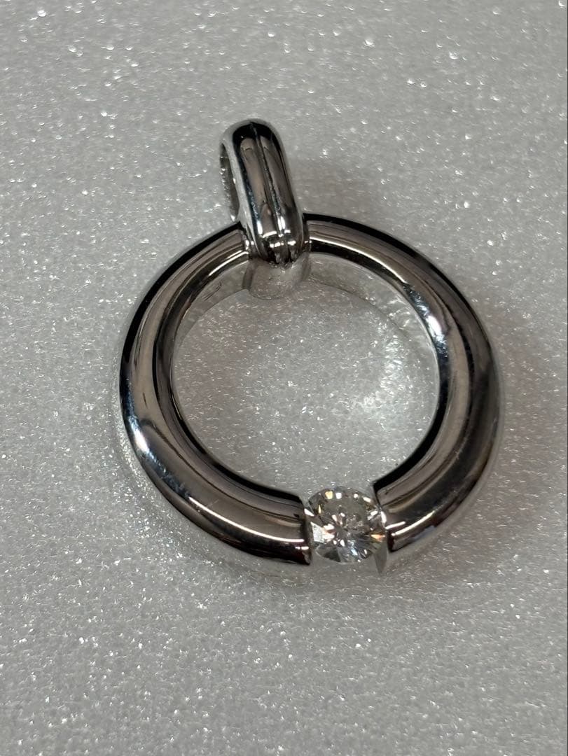 【PT900 /ネックレストップ 】 ダイヤモンド 0.206ct