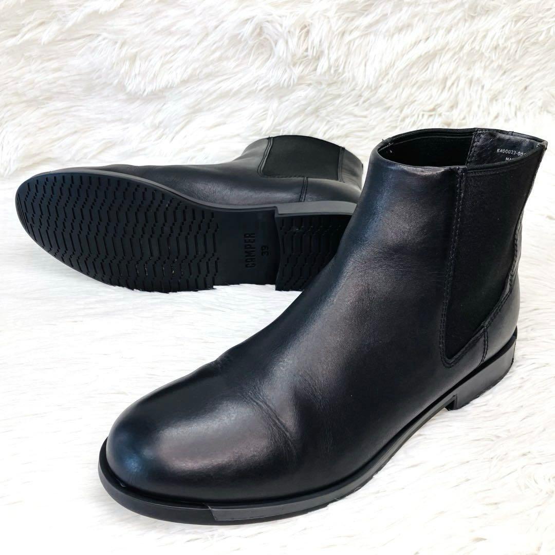 【美品】カンペール39 サイドゴアブーツ　ブラック CAMPER BOWIE