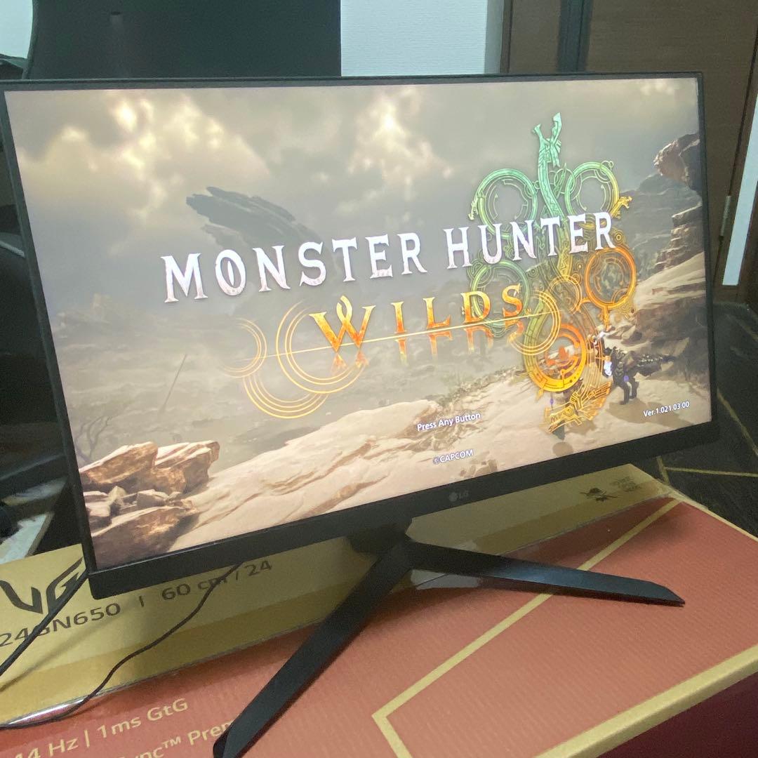 LG ゲーミングモニター 23.8インチIPSパネル144hz 動作品 箱付き
