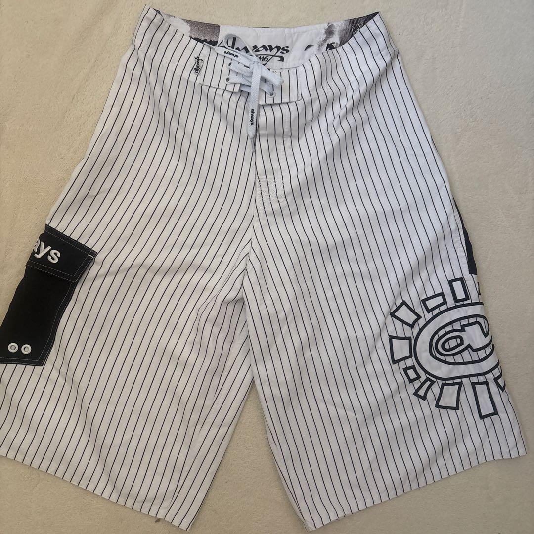 Always ハーフパンツ 東京POPUP 白 ストライプ
