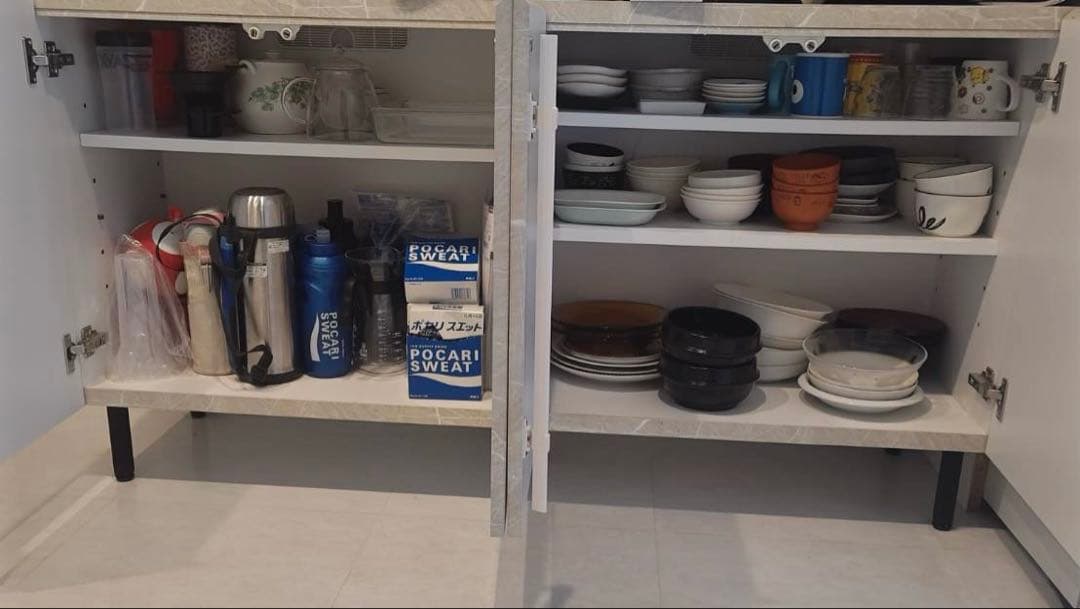 収納棚 サイドボード キャビネット リビングボード 大理石日本製　LOWYA