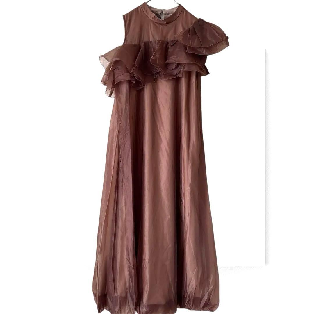 新品✨ドリードール パーティードレス アシンメトリーフリル バルーン M 結婚式