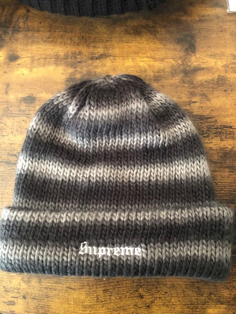 Supreme Ombre Stripe Beanie ビーニー ニット帽