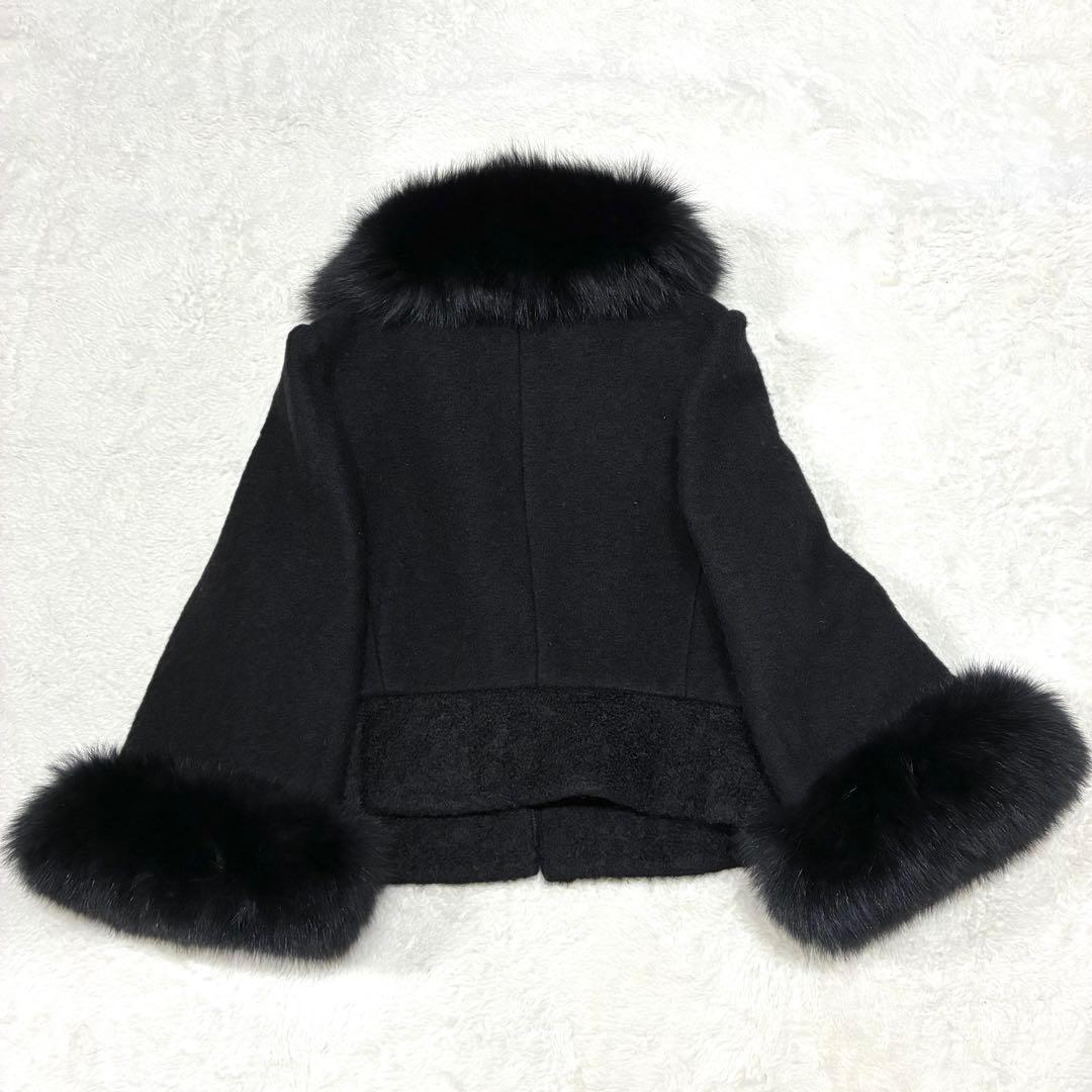 まりん TO BE CHIC フォックスファー付 ショートコート ボレロ