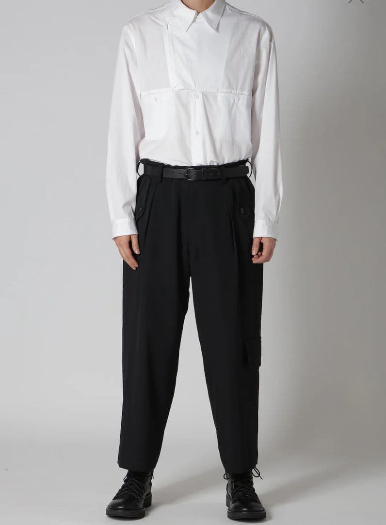 スーツ yohji yamamoto FRONT TUCK PANTS