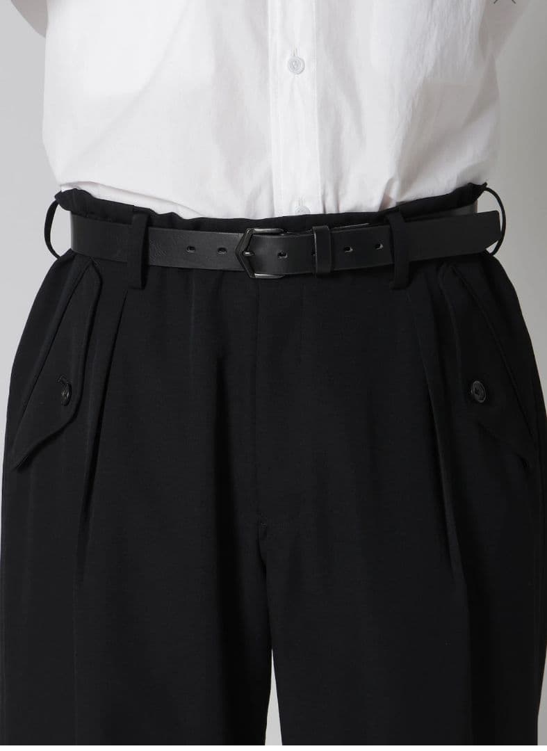 スーツ yohji yamamoto FRONT TUCK PANTS