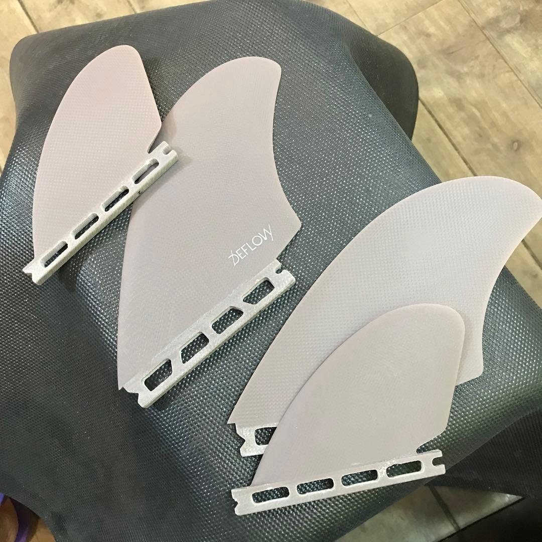 DEFLOW サーフボードフィン 4枚セット クワッドフィン