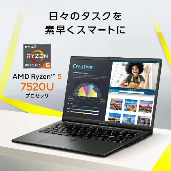 A ほぼ未使用ASUS Ryzen 5 7520U/16GB/SSD 512GB