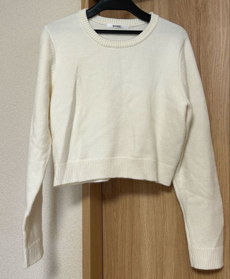 SNIDEL リボンワンポイントロゴシャツ➕ニット