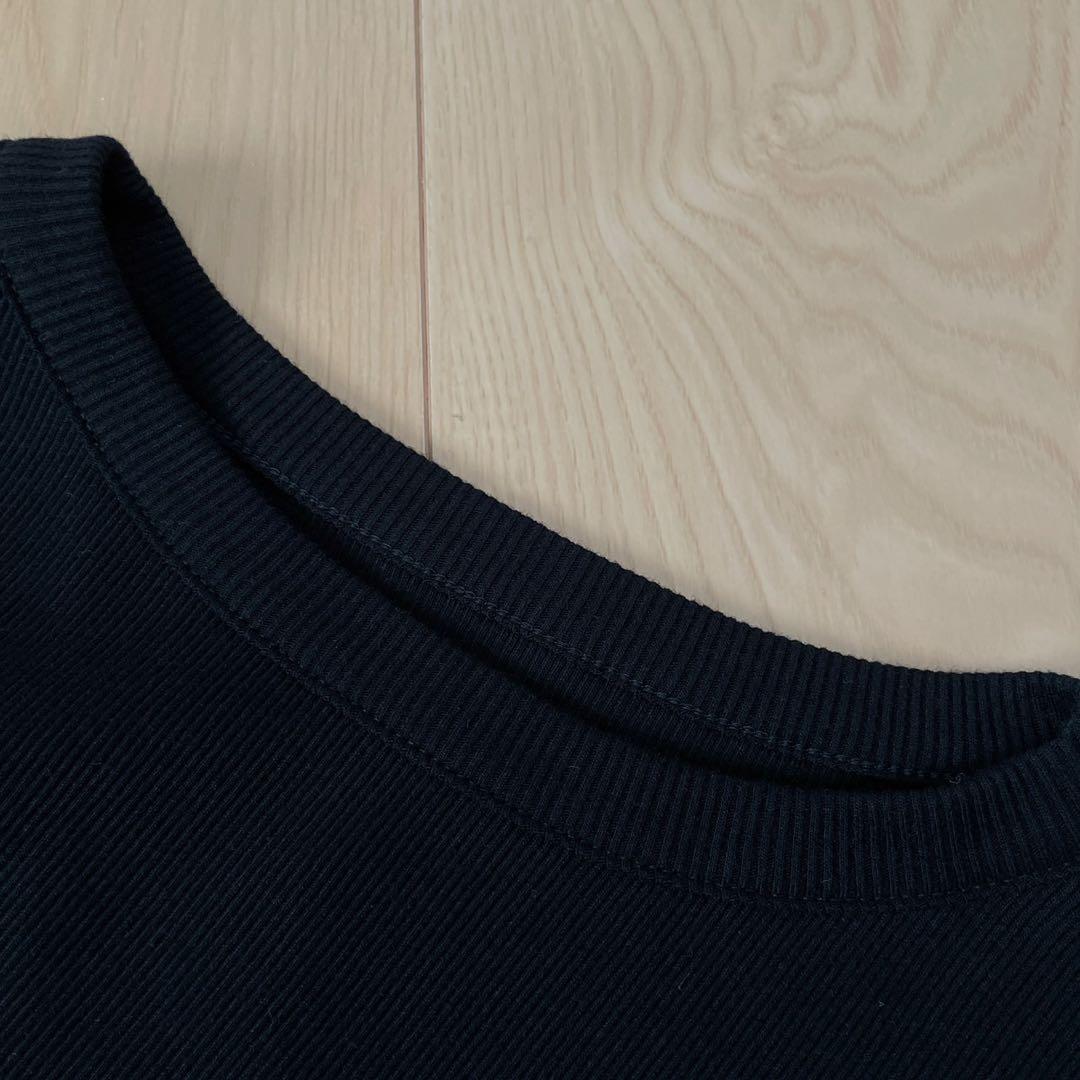 2025未使用近　ウィムガゼット　コットンテレコクルーネックプルオーバー