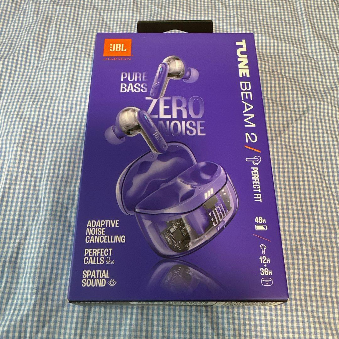 【新品・未開封】JBL TUNE BEAM2 GHOST ワイヤレスイヤホン