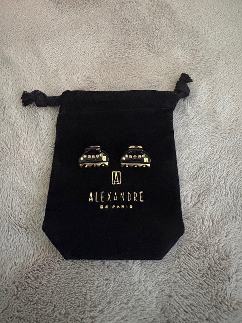 【新品未使用】ALEXANDRE DE PARIS マイクロクリップ ブラック