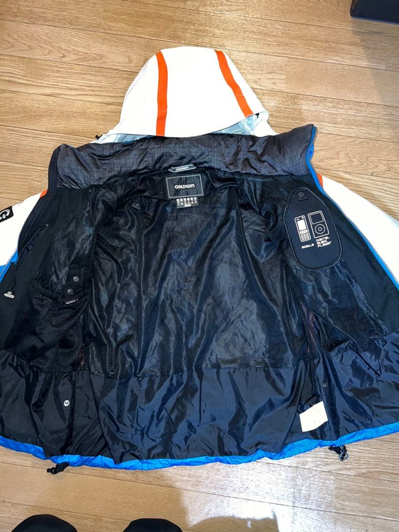 スキーウェアセット 青/白 Gロゴ