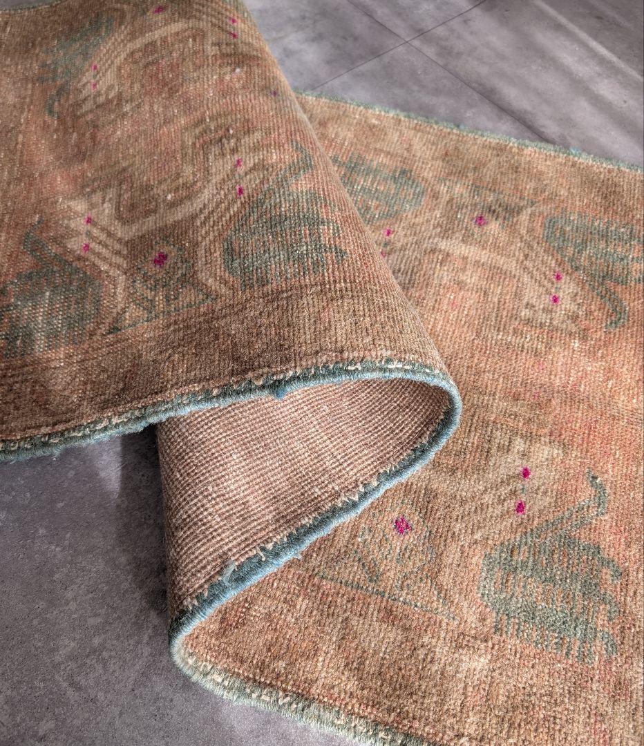 ヴィンテージラグ　トライバル　トルコ　マット turkish rug