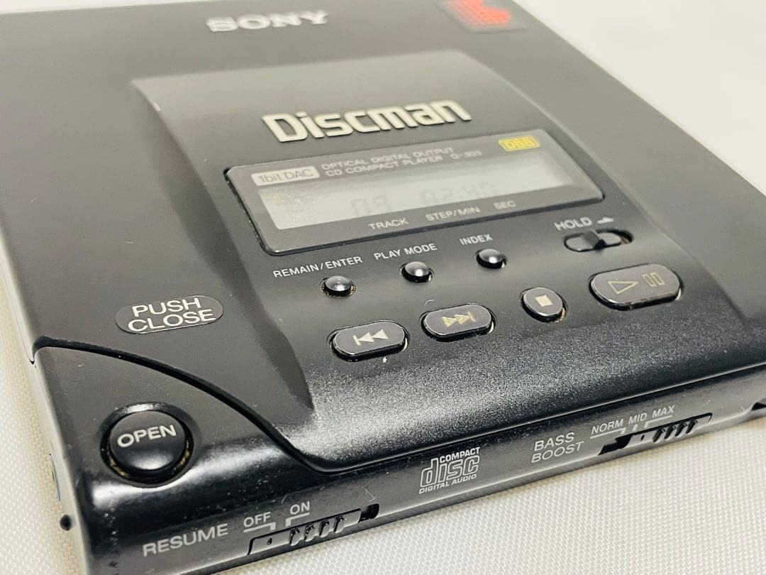 【動作確認済】SONY Diskman D-303 ポータブルCDプレーヤー