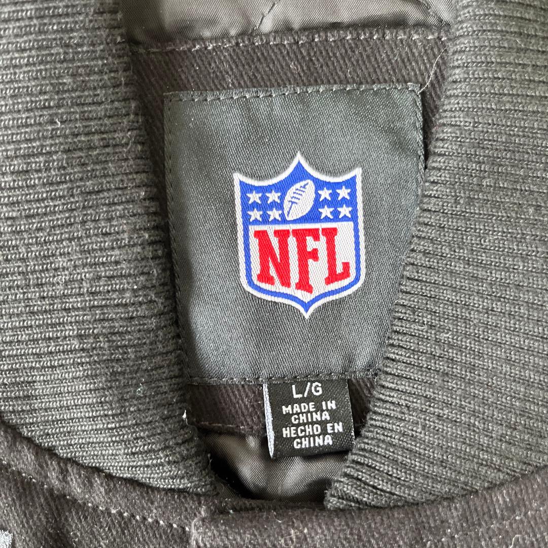 NFLチームロゴ刺繍スタジャン