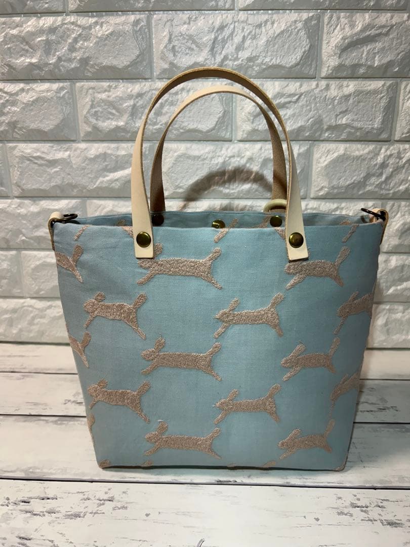 【1005】ミナペルホネンrun run runトートバッグ　ラスト1