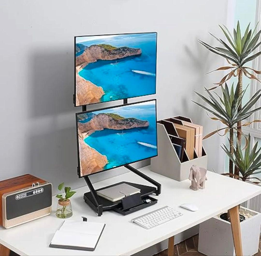 EIZO EV2451 24インチ＆Fydeamer製デュアルモニタースタンド