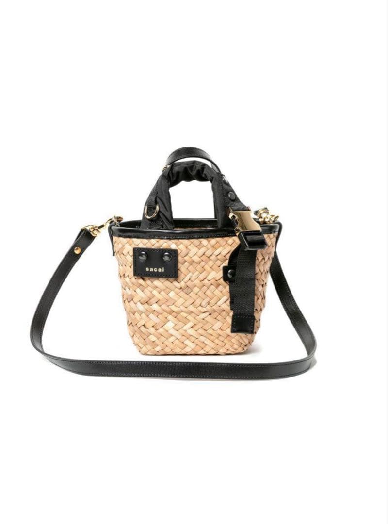 最終値下げ　SACAI ハイブリッド　マルシェ　マイクロ　バッグ　カゴバッグ