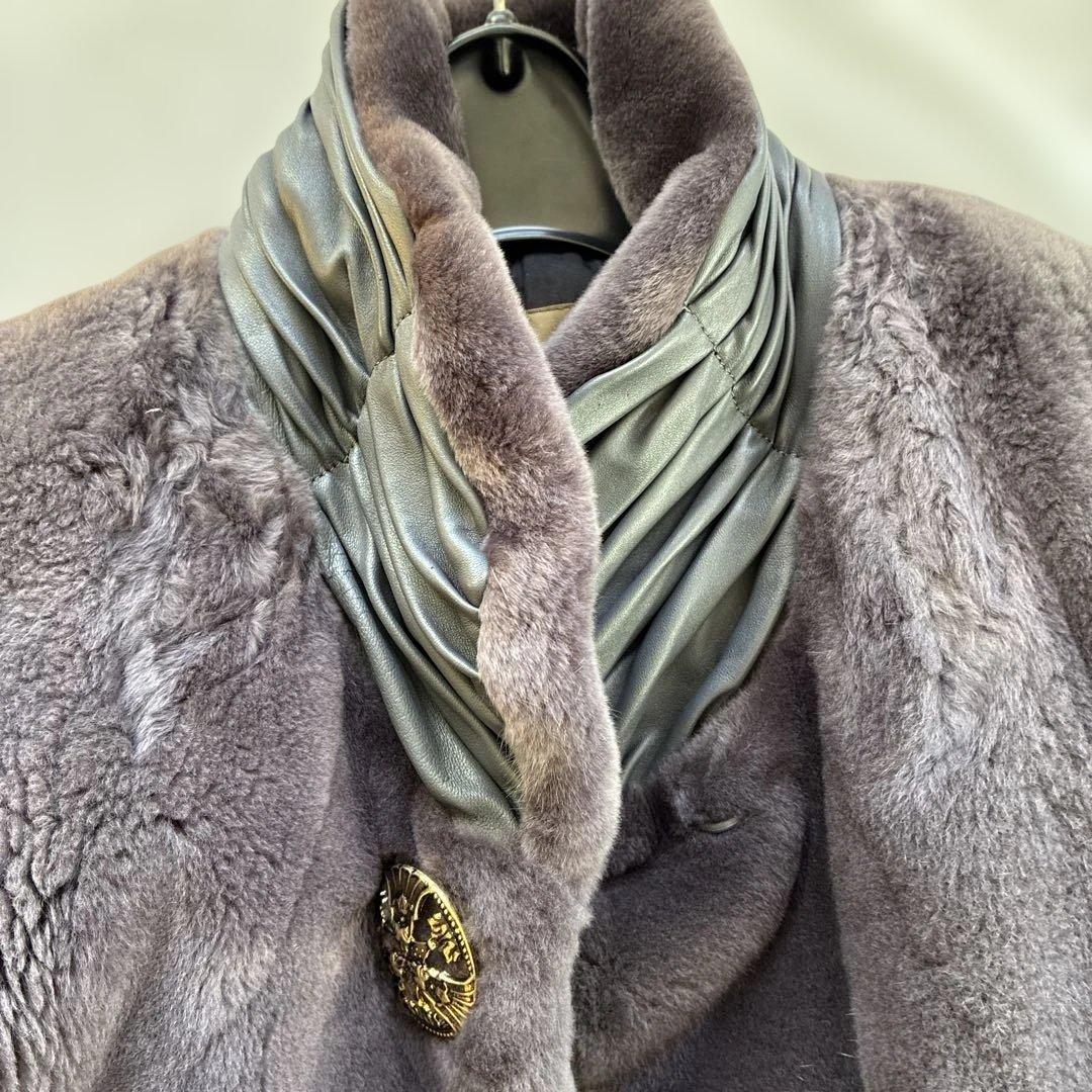 高品質パリエンヌキュイール.ダスコ毛皮ヌートリア9号ダークグレー(濃いグレー)