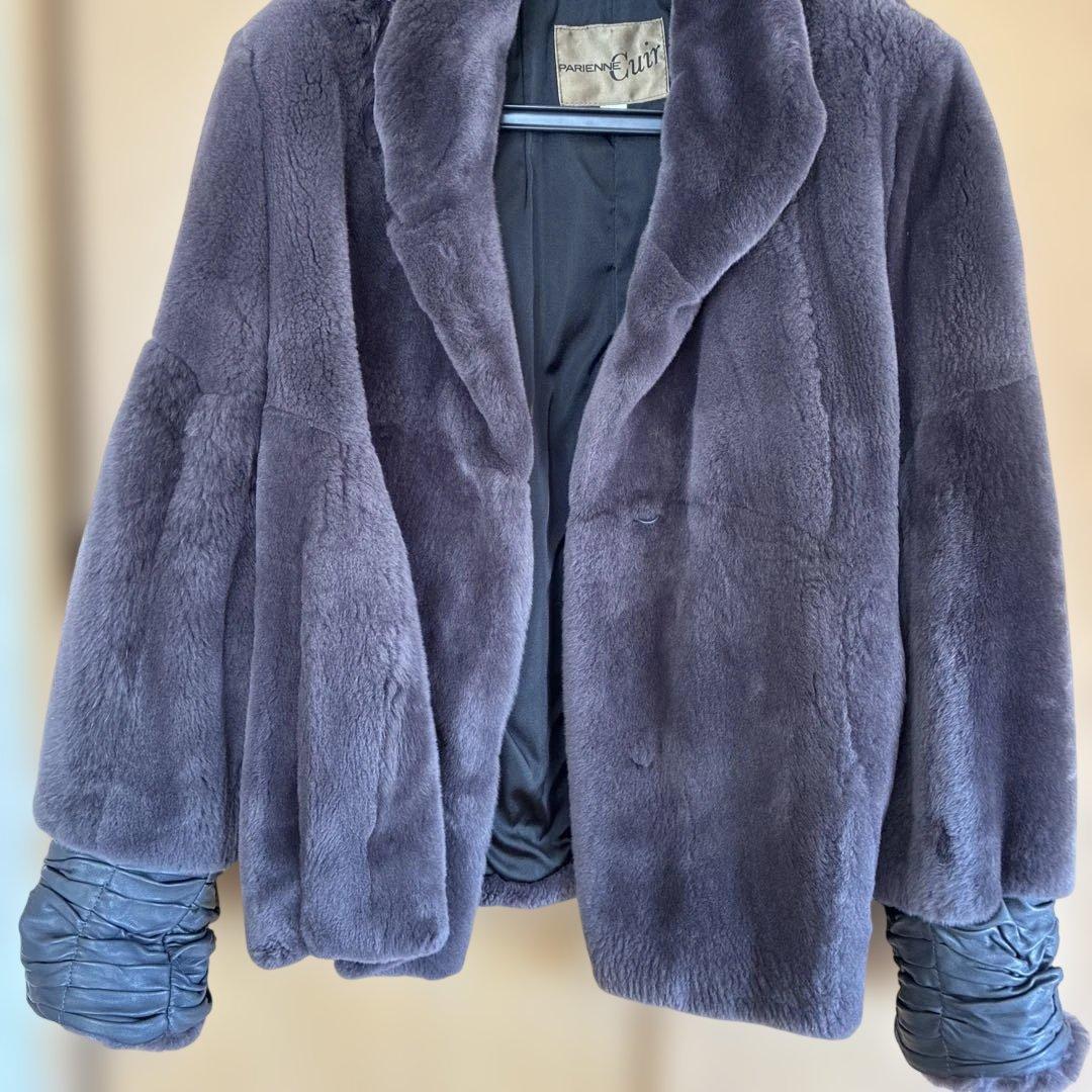 高品質パリエンヌキュイール.ダスコ毛皮ヌートリア9号ダークグレー(濃いグレー)