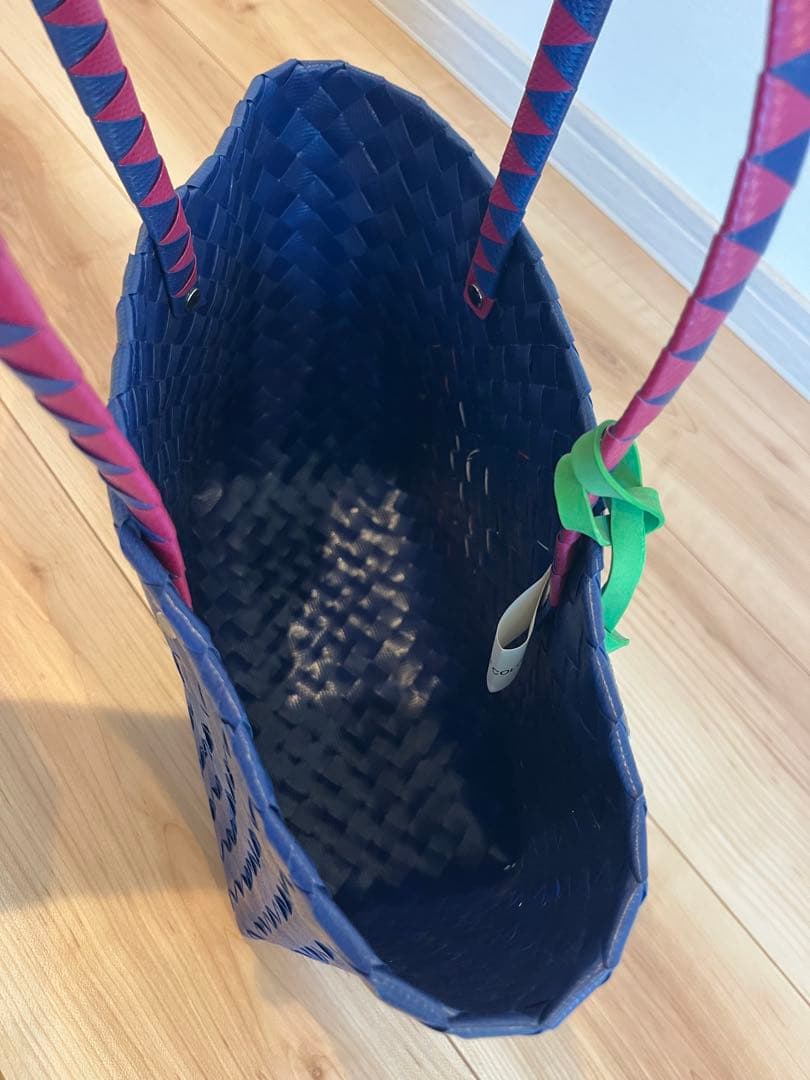 MARNI MARKET かごバッグ ネイビー