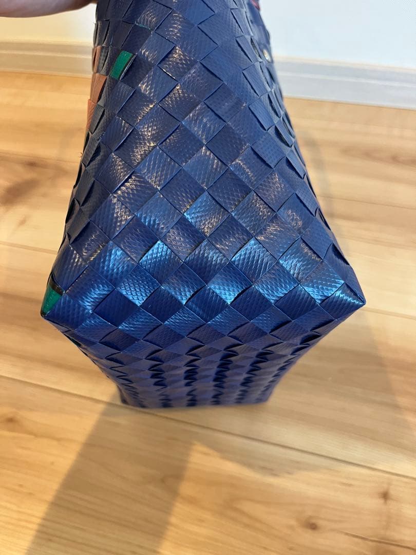 MARNI MARKET かごバッグ ネイビー