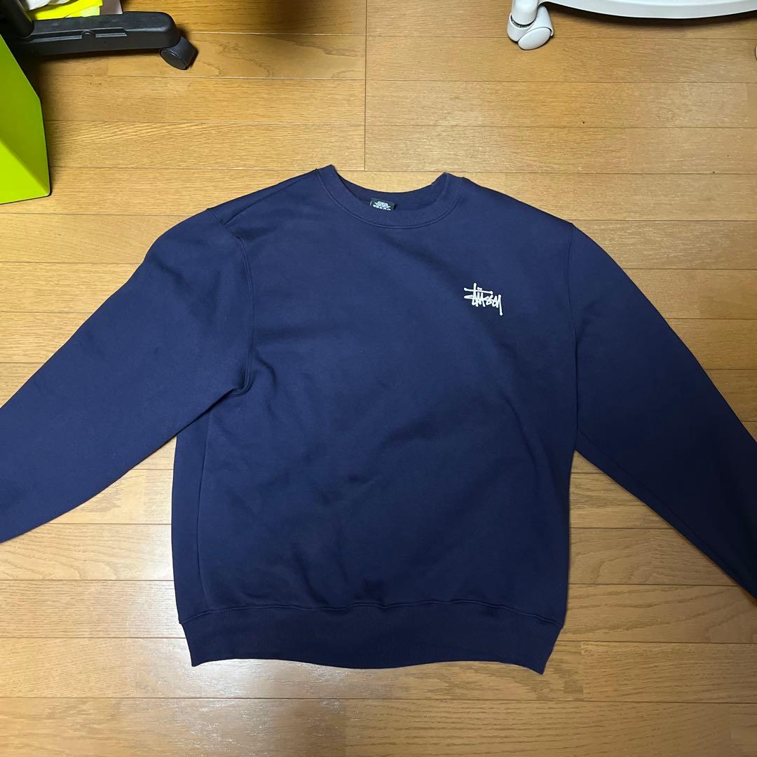 Stussy ネイビー スウェット Lサイズ