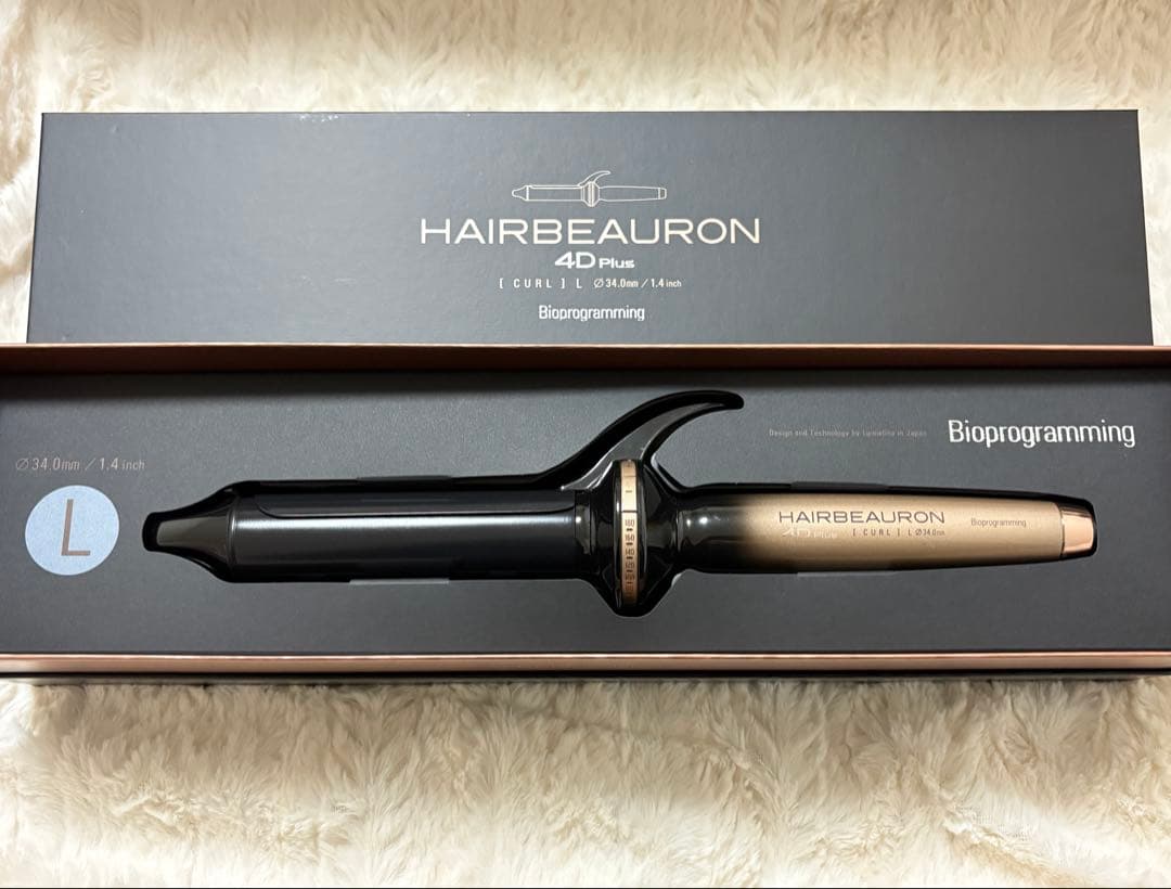 【＊】HAIRBEAURON 4D Plus カールヘアアイロン 34mm