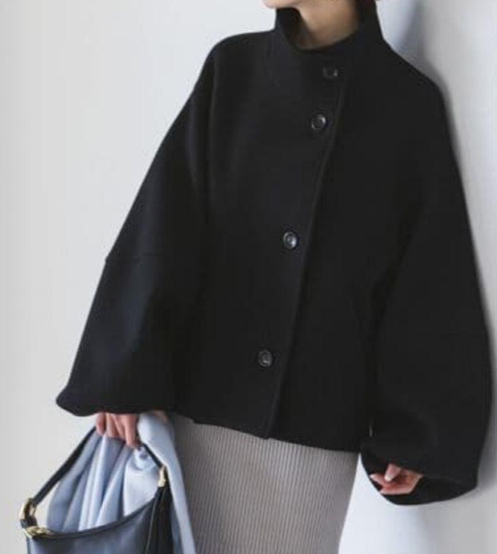 NOBLE ノーブル メルトン パフスリーブ ショートコート