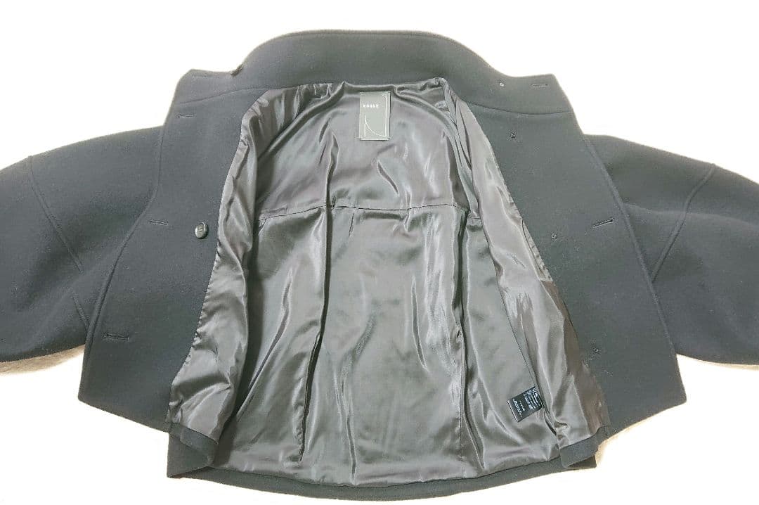 NOBLE ノーブル メルトン パフスリーブ ショートコート