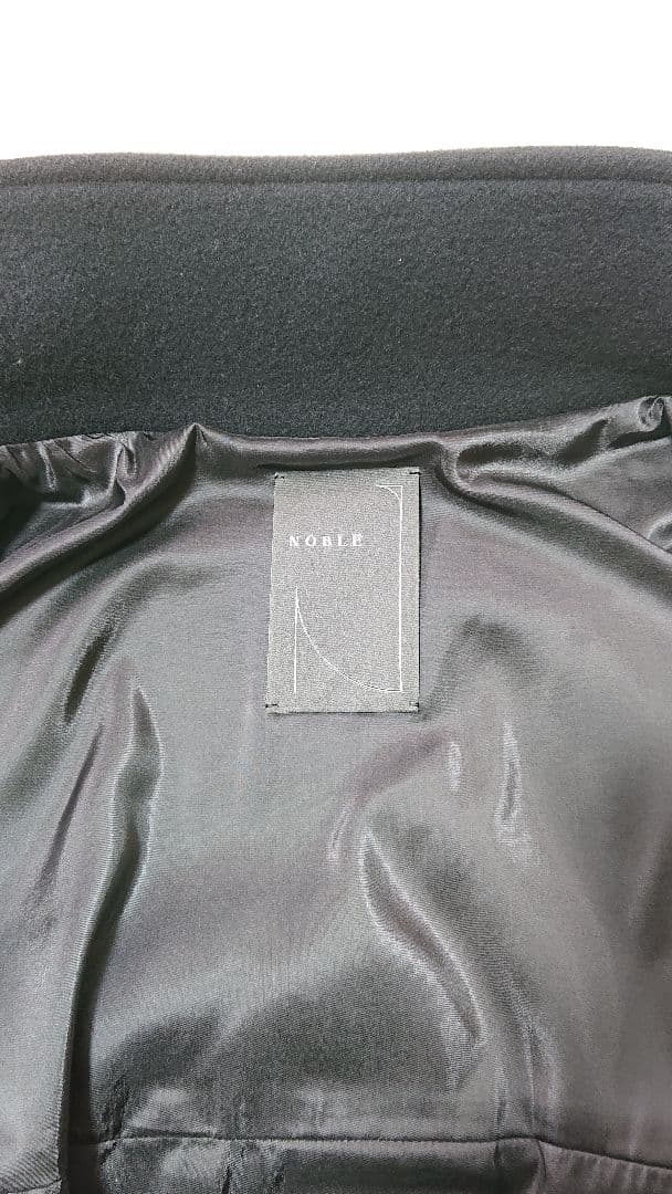 NOBLE ノーブル メルトン パフスリーブ ショートコート