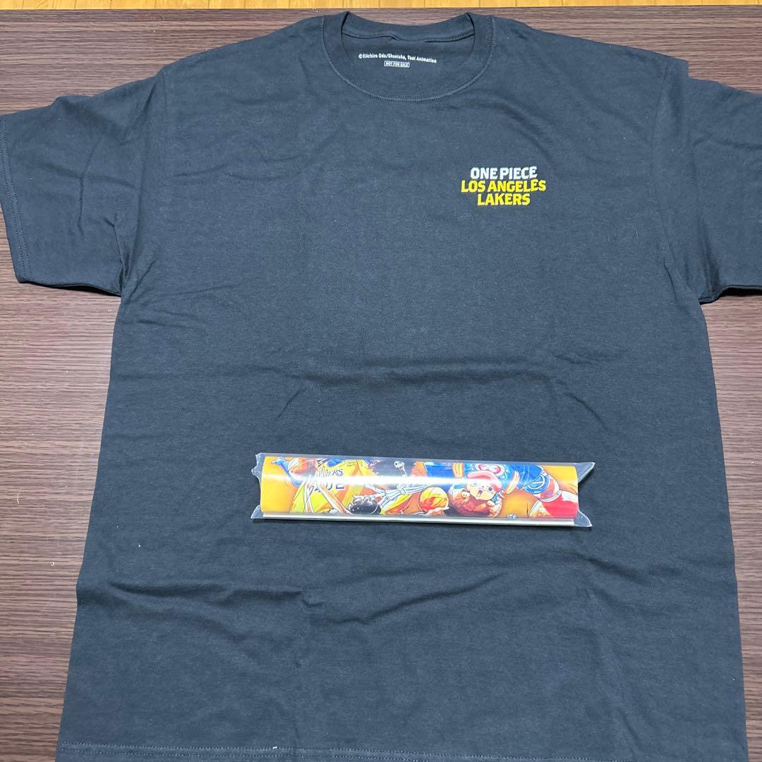 【ONE PIECE × LAKERS】 限定Tシャツ ルフィ NBAブラック