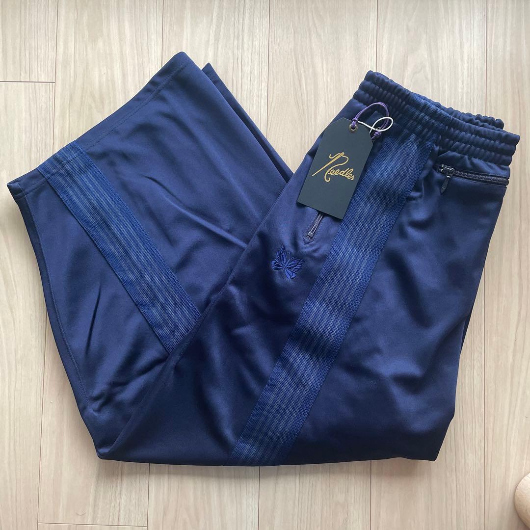 サイズ変更可能　ネイビー　ヒザデル　needles トラックパンツ