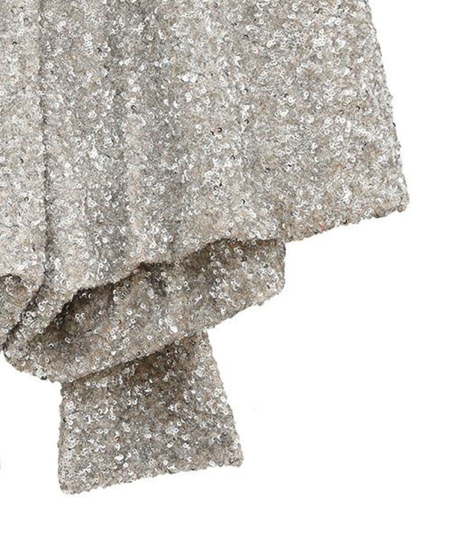 【美品】CandyStripper バルーンパンツ シルバースパンコール リボン