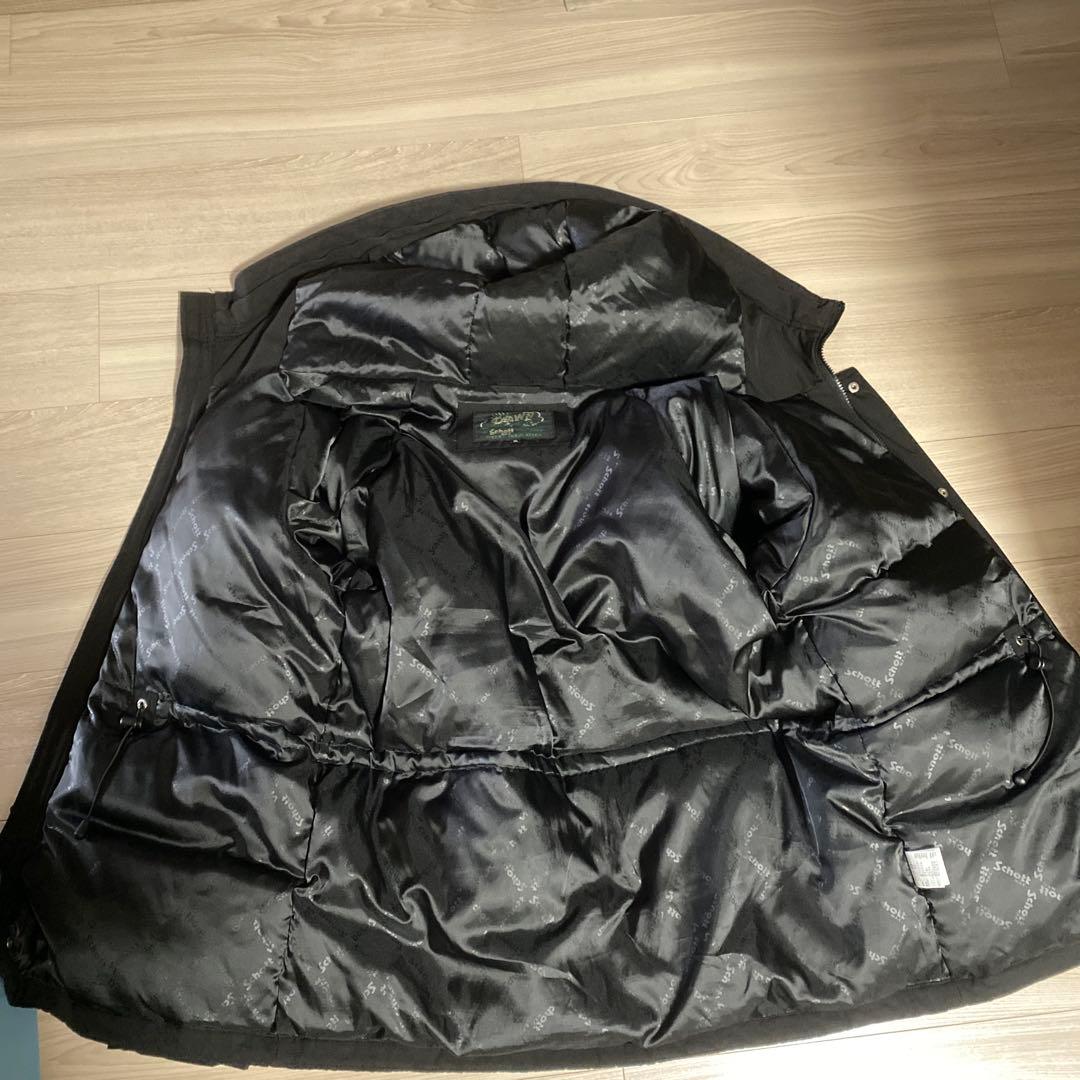 ま*ー様 SCHOTT BROS ブラックダウンジャケット