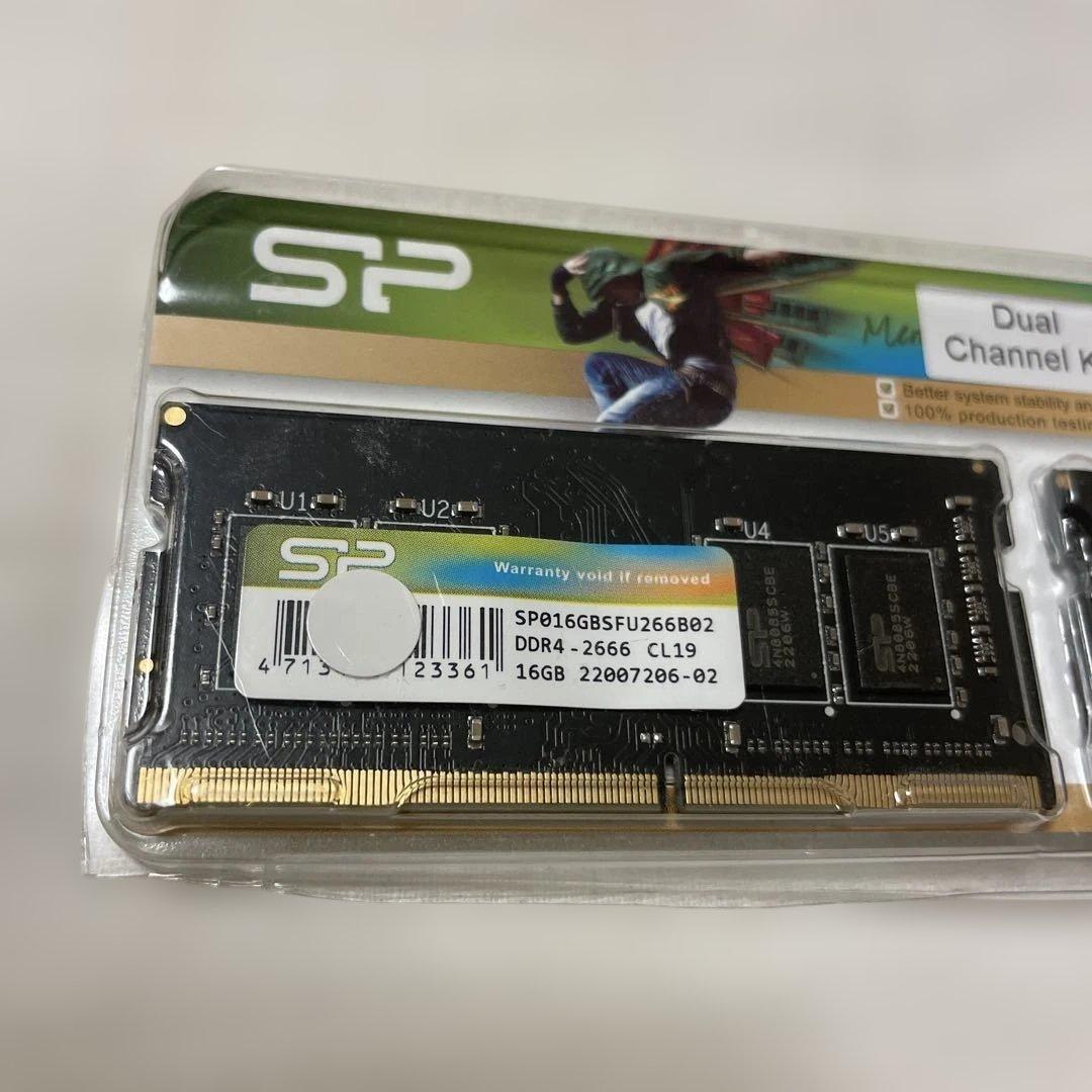 SP DDR4 2666 32GB ノートパソコン16gbx2