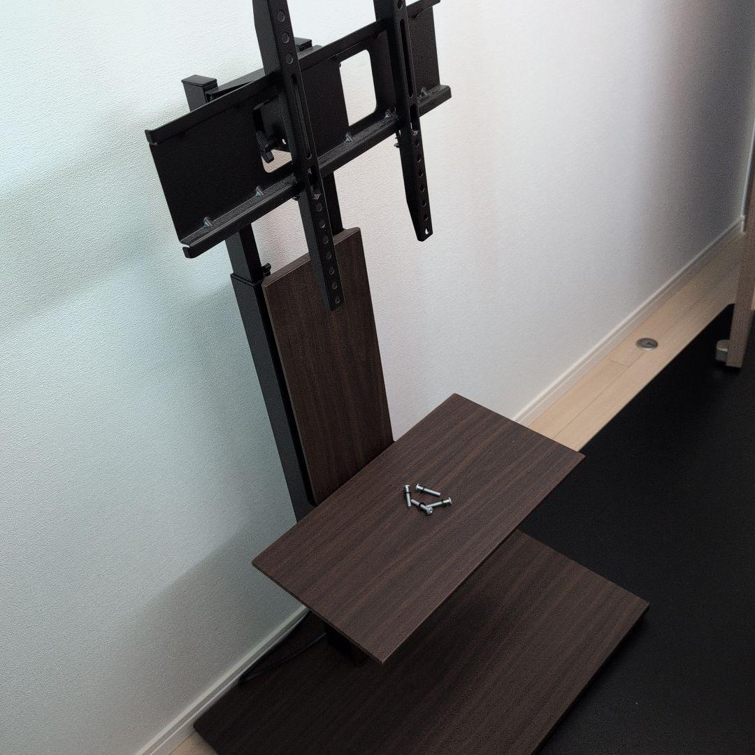 テレビスタンド ダークブラウン 調整可能