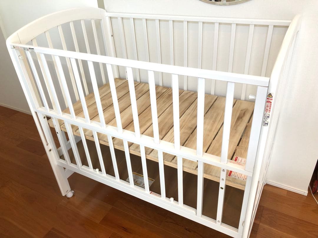 KATOJI(カトージ) ハイポジションベビーベッド アーチ（ホワイト）