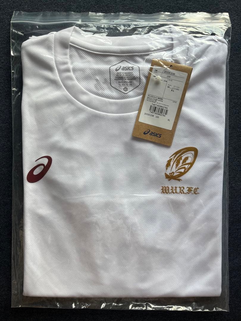 アシックス WURFC 早稲田大学ラグビー蹴球部 Tシャツ 野中健吾 ラグビー部